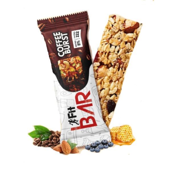 Fit Honey Coffee Brust Energy Bar, 40gm_0