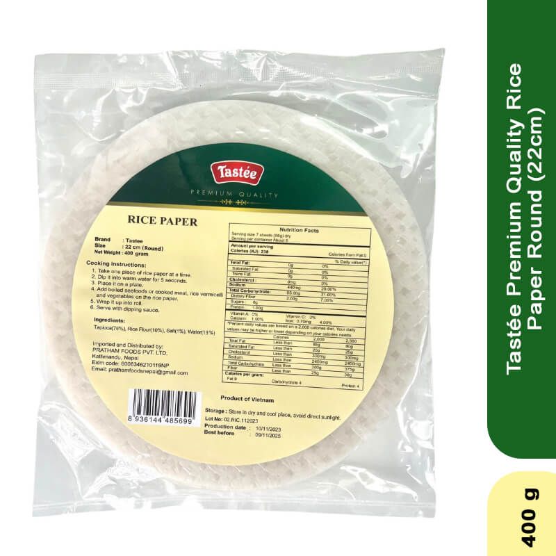 Tastee Premium Quality Rice Paper Round (22cm) 400gm_0