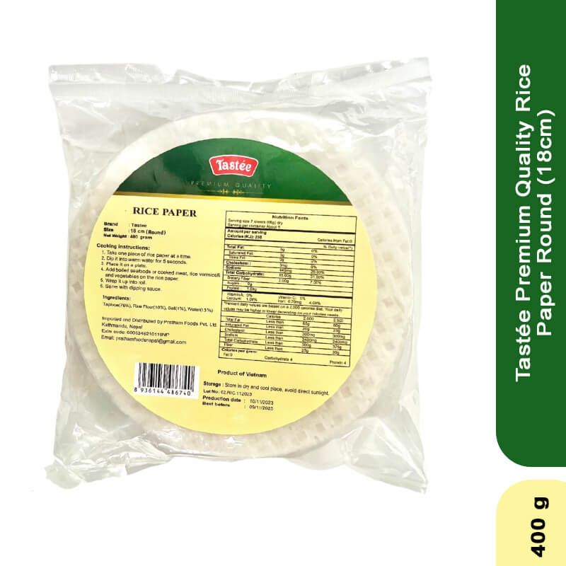 Tastee Premium Quality Rice Paper Round (18cm), 400gm_0