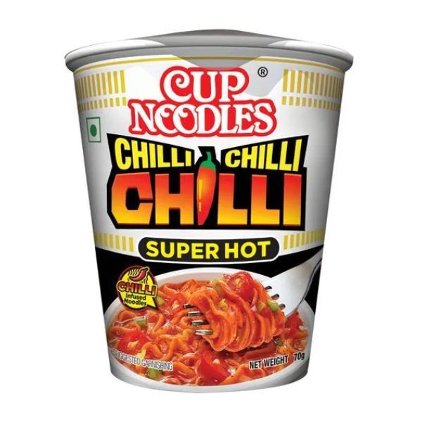 Nissin Chilli Chilli Chilli Instant Cup Noodles, 70gm Cup (8901014000203)_0