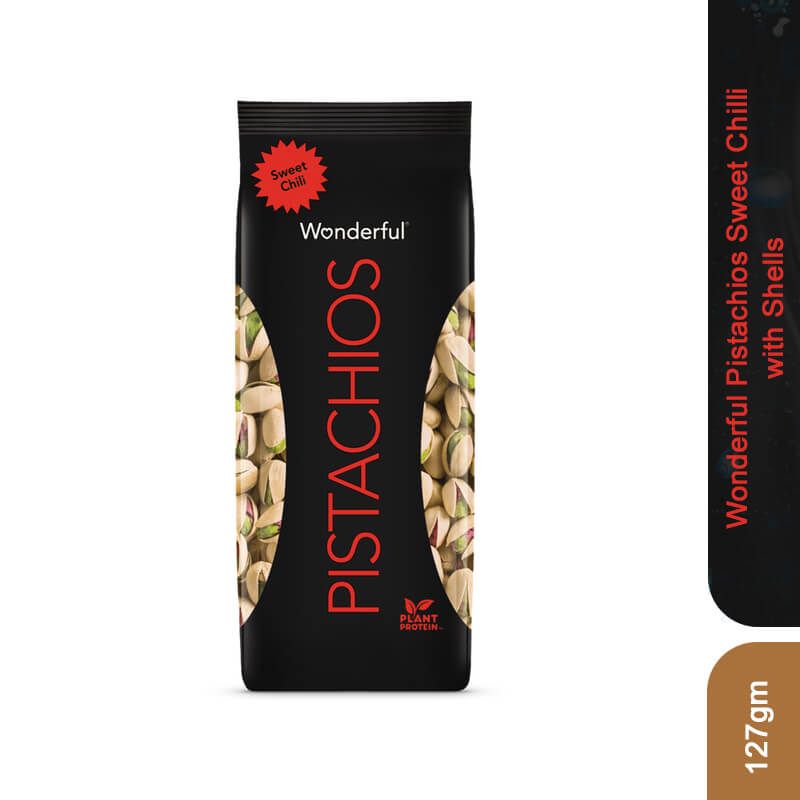 Wonderful Pistachios Sweet Chilli with Shells, 127gm_0