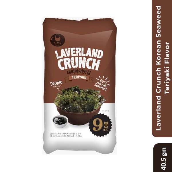 Laverland Crunch Korean Seaweed Teriyaki Flavor, 40.5gm_0