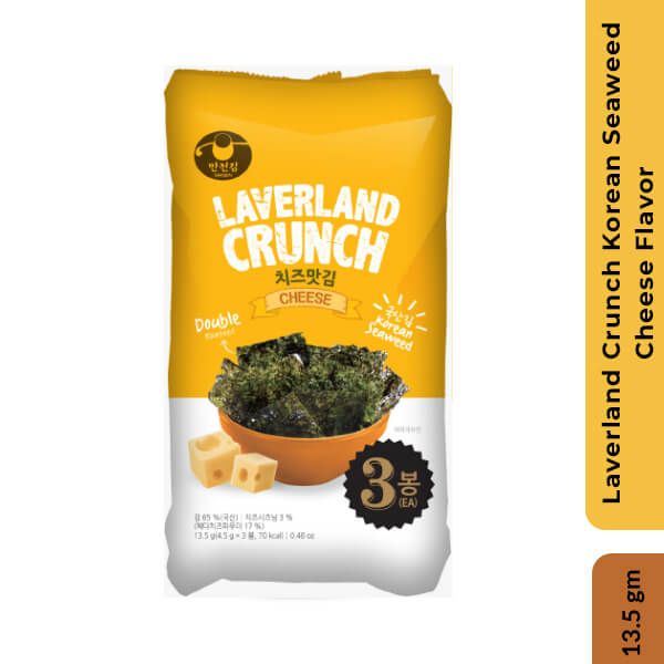 Laverland Crunch Korean Seaweed Cheese Flavor, 13.5gm_0