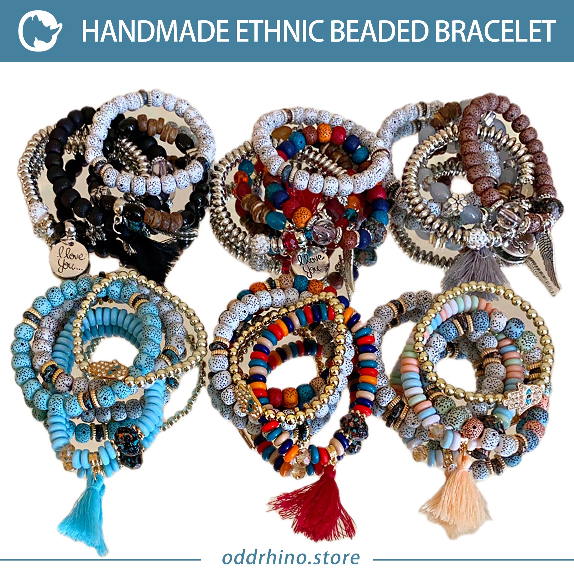 Handmade ethnic Beaded bracelet_0