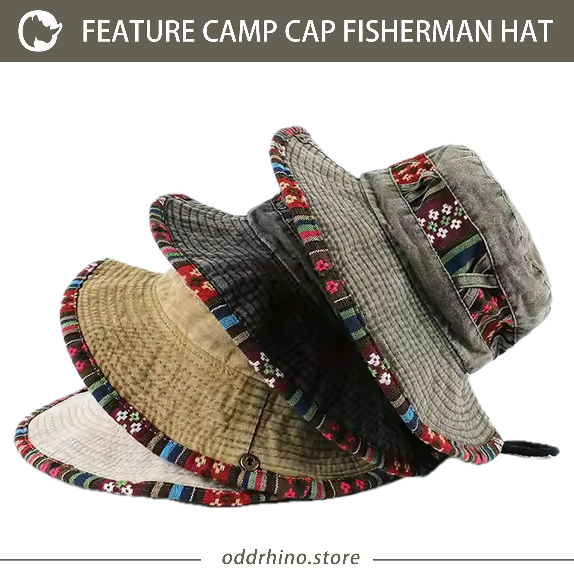 Feature camp cap fisherman hat_0