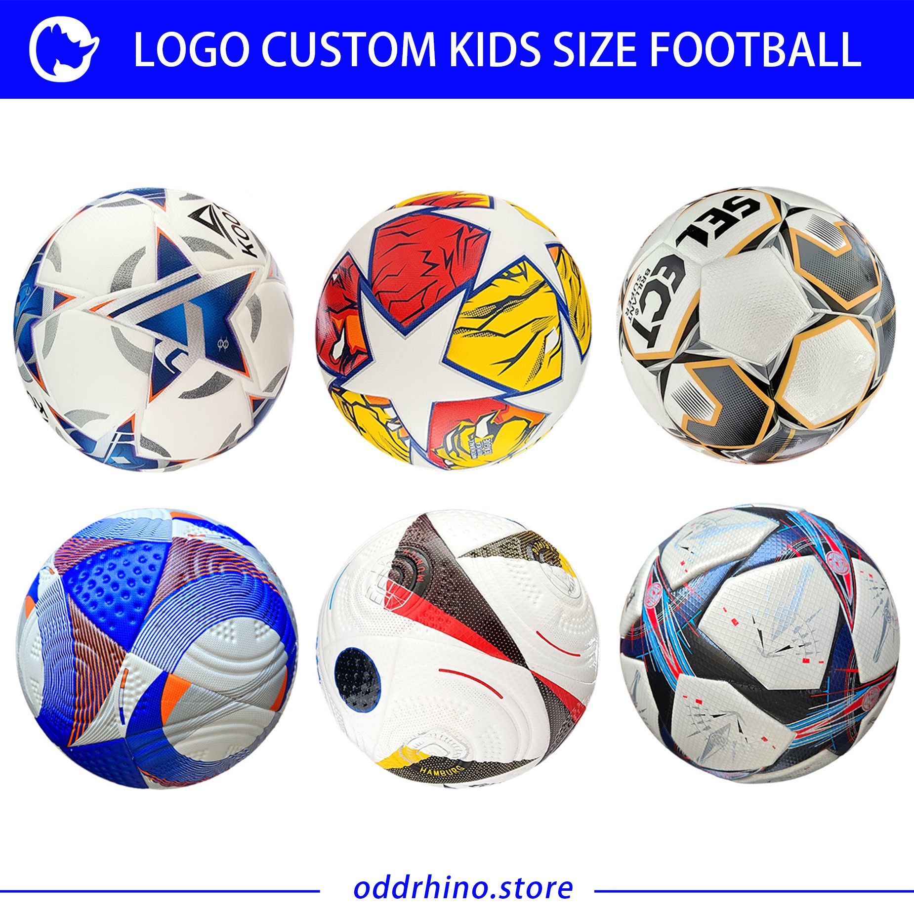 LOGO custom kids size football_0