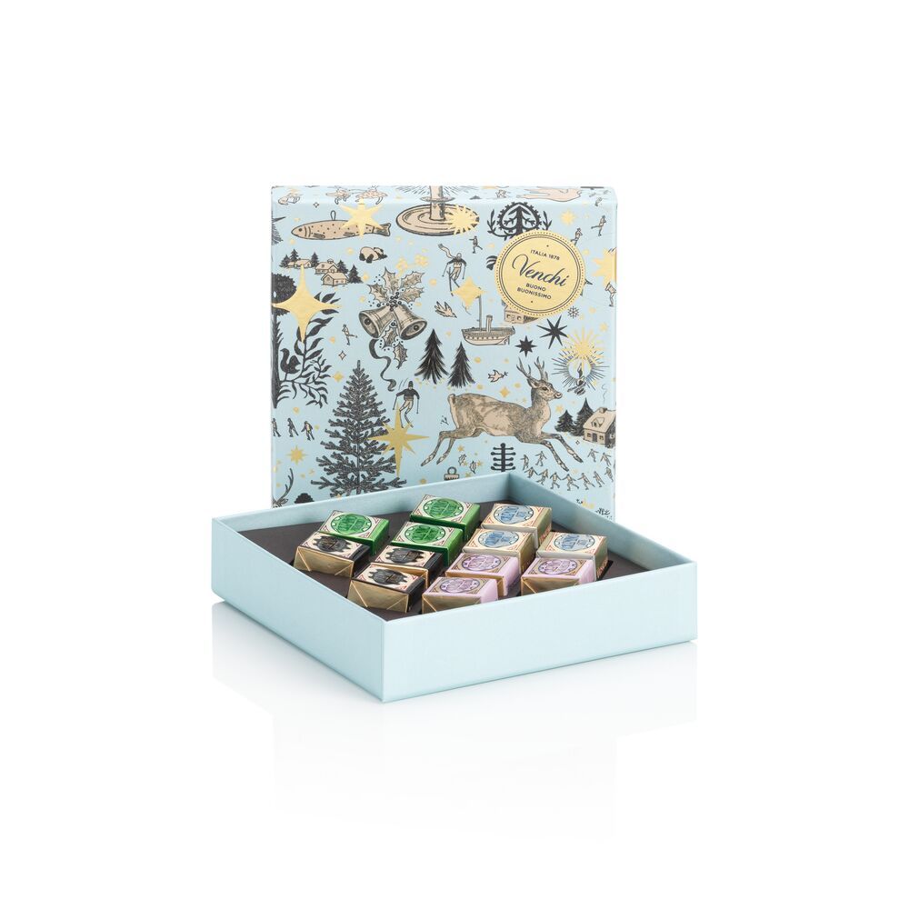 2024 XMAS BLUE SQUARE BOX  WITH CREMINO 135G _1