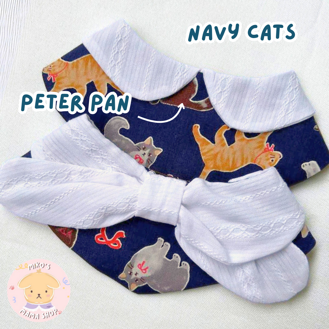 Navy Cats Peter Pan Collar (Premium)_1