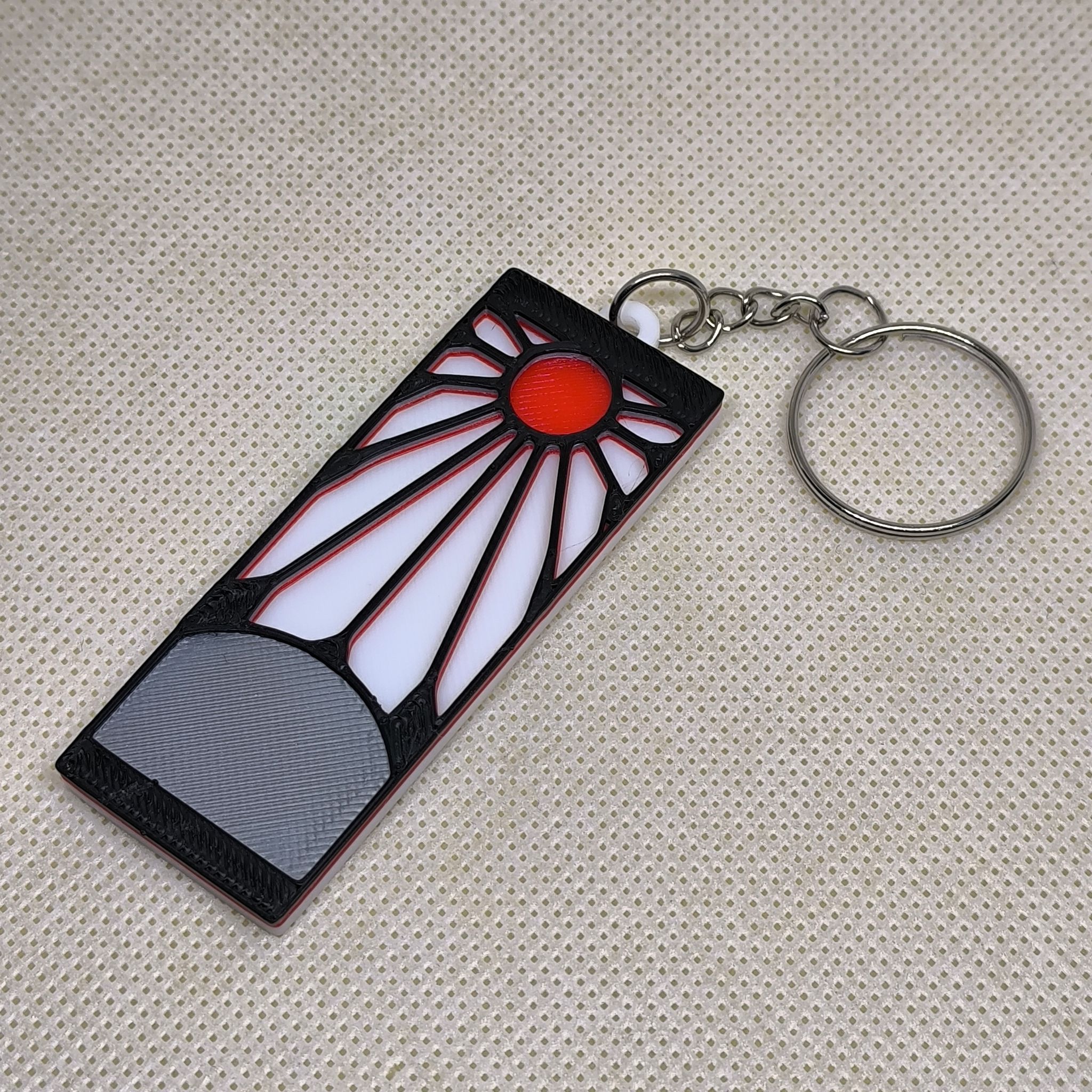 Demon Slayer Hanafuda Keychain (instock)_0