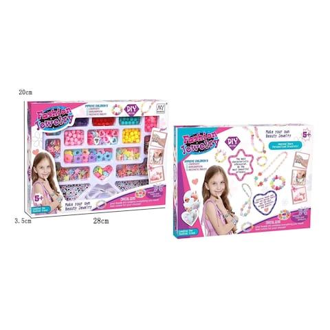 Ensemble de perles à faire soi-même, capacité pratique, pensée créative, ensemble de bracelets multicolores avec fil en faux cristal pour filles et enfants_1