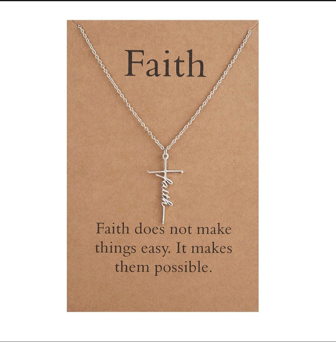 POU Faith Cross Necklace for Hope and Love Pendant_0