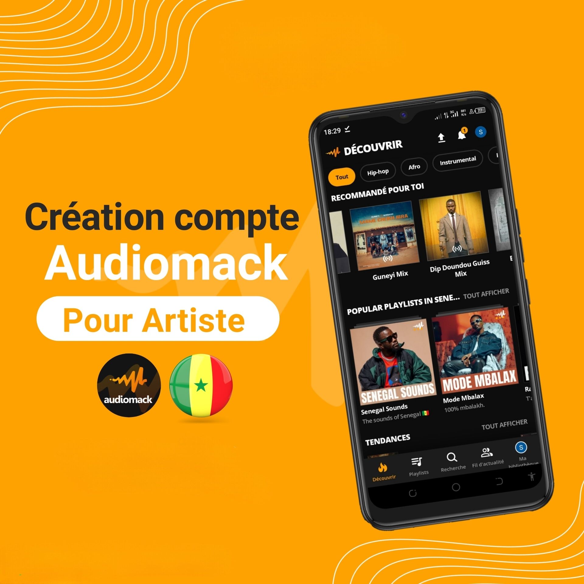 Création compte Audiomack Artiste_0