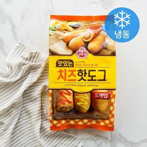  오뚜기 미니핫도그 치즈 OTTOGI CORNDOG CHEESE_0