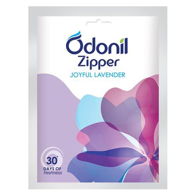 Odonil Zipper Bathroom Air Freshner Lavender, 10gm_0