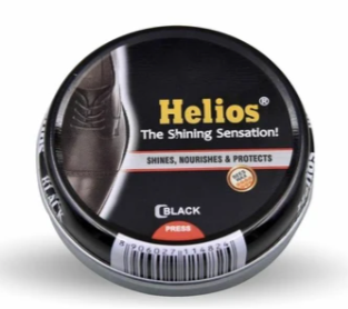 Helios Black Wax Shoe Polish, 40gm_0