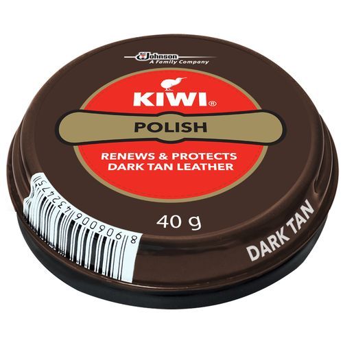 Kiwi Shoe Polish Paste - Dark Tan, 40g_0