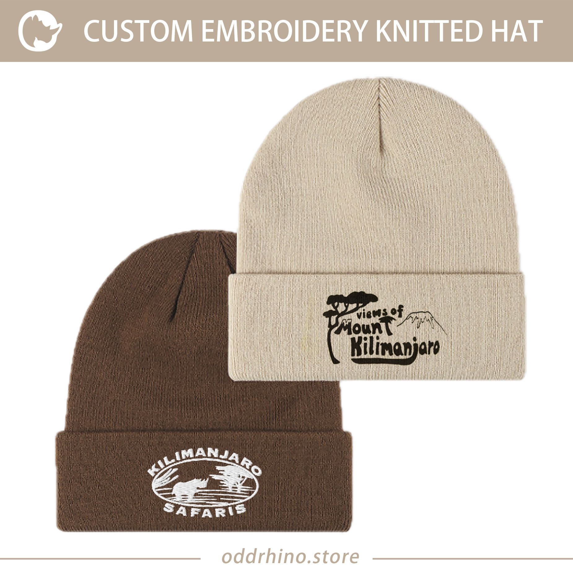 Custom embroidery Knitted hat_0