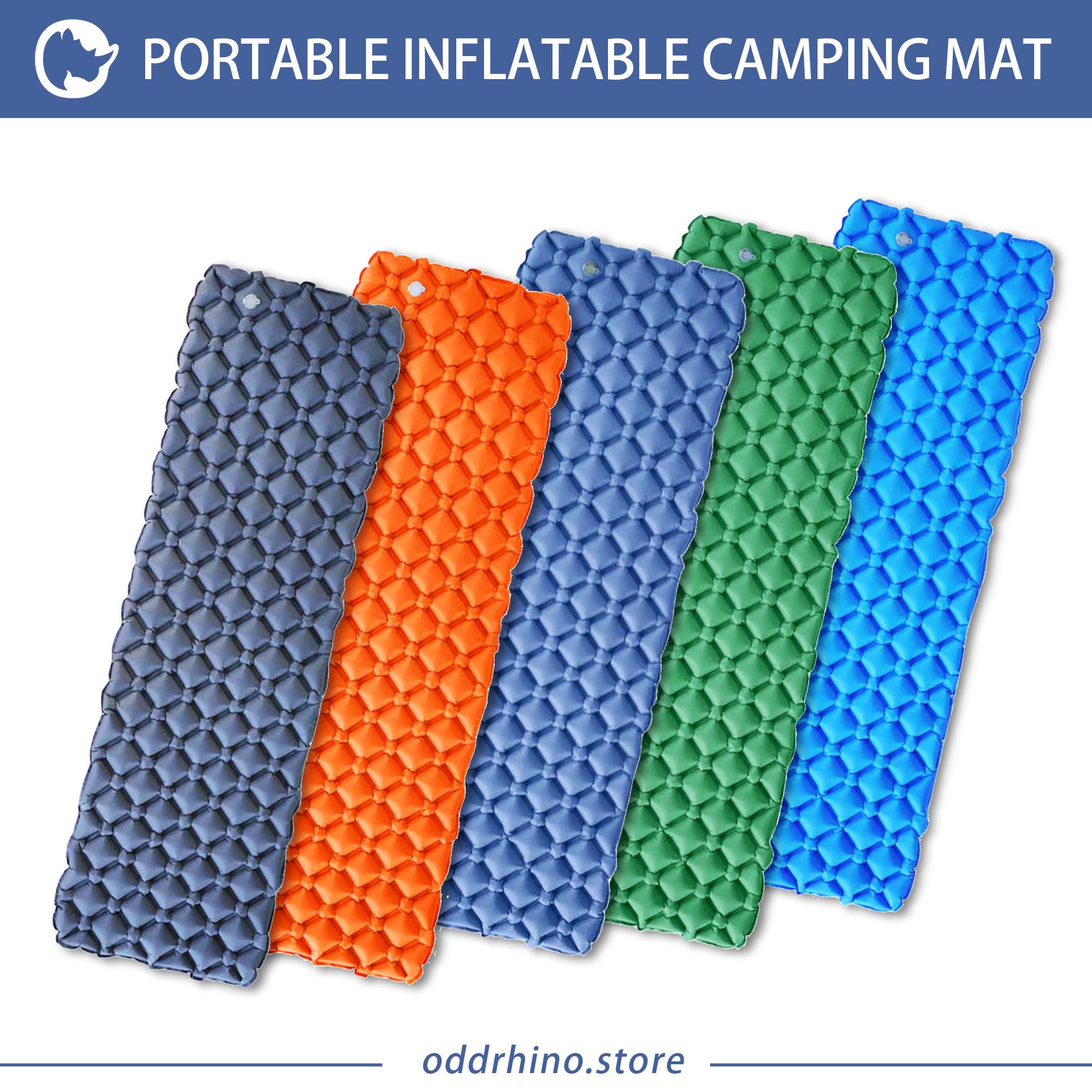 Portable inflatable camping mat_0