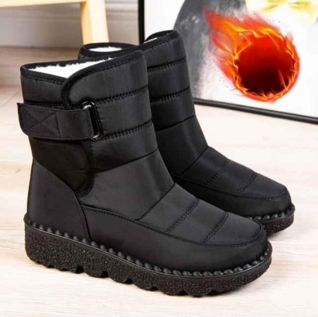 Bottes de neige imperméables coordonnantes pour femmes_3