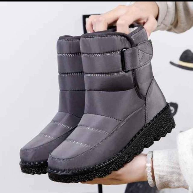 Bottes de neige imperméables coordonnantes pour femmes_1