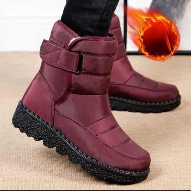 Bottes de neige imperméables coordonnantes pour femmes_4