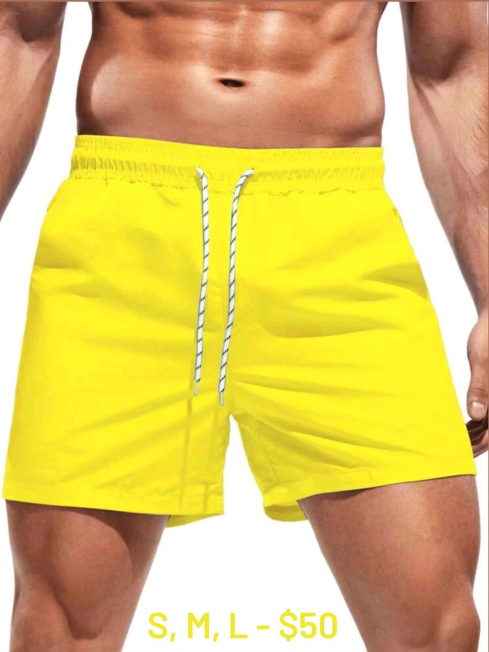 Yellow Beach Shorts_0