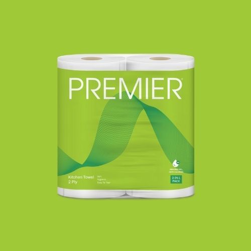 Premier Kitchen Towel 2 Ply - 2 Rolls_0