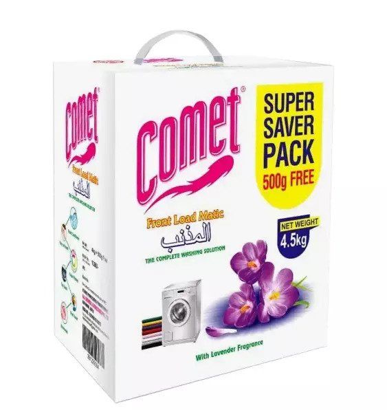 Comet Front Load Matic Detergent Washing Powder, 4kg + 500gm Free_0