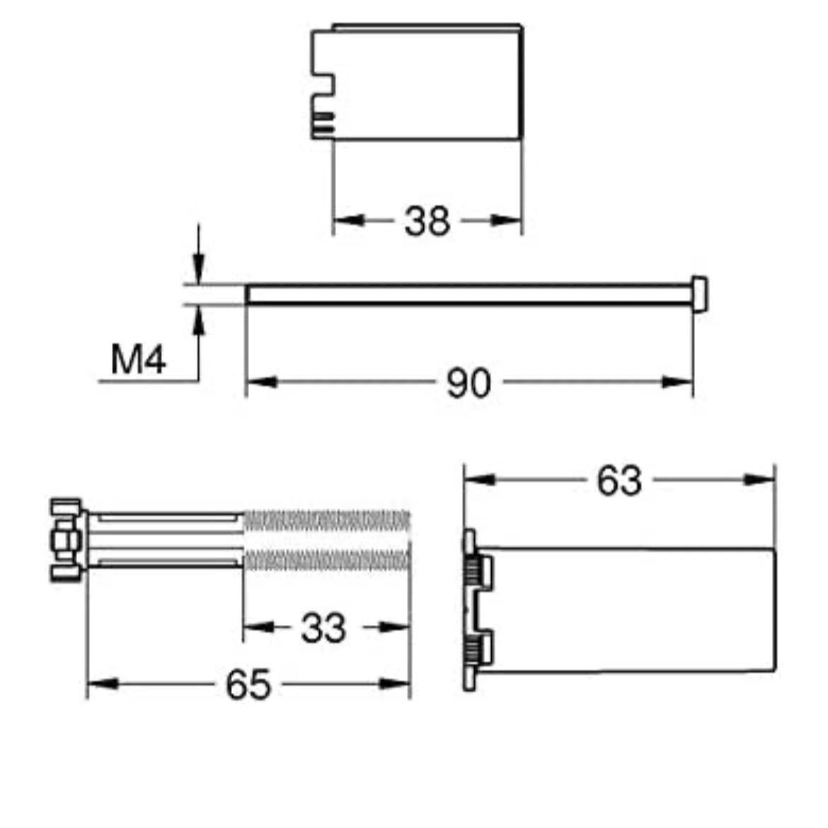 GROHE Rapido Smartbox Universal Extension Set Single-Lever Mixers, 25 mm Chrome_1