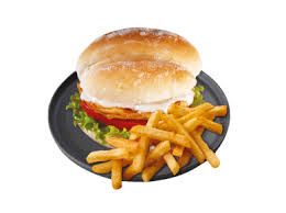 CHICKEN BURGER & CHIPS_0