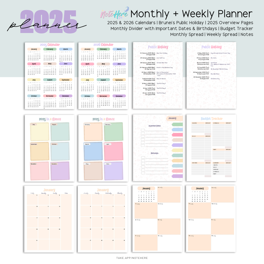 2025 Planner: Monthly + Weekly Planner _4