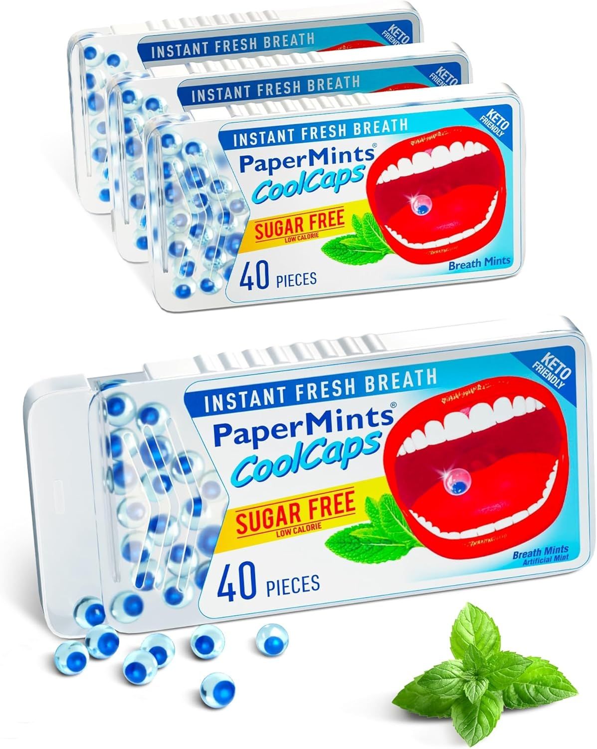 Dentalmate Papermints Mini Tins Microbreath Refreshers Sugar-free 40's_0