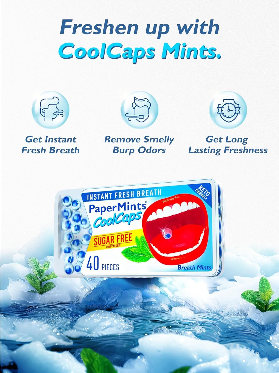 Dentalmate Papermints Mini Tins Microbreath Refreshers Sugar-free 40's_2