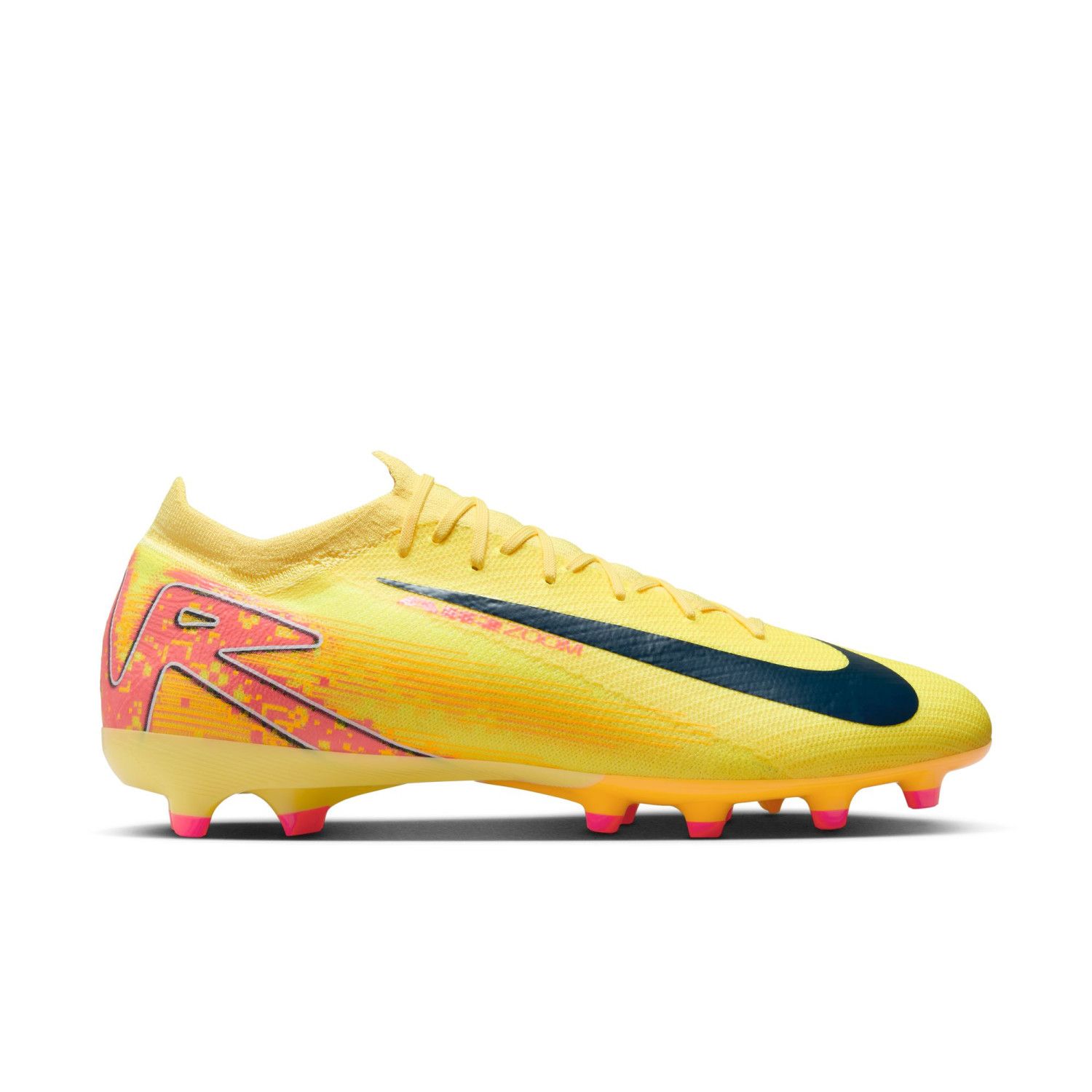 Nike Air Zoom Mercurial Vapor 16 Pro Mbappe AG-Pro jaune rose_1