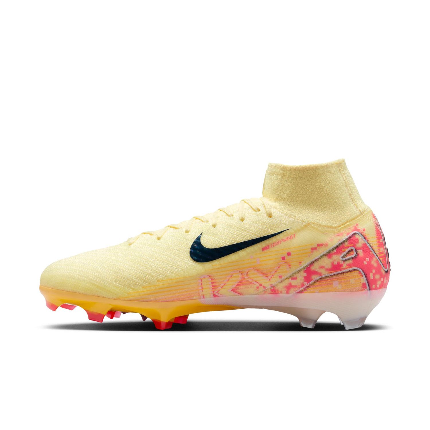 Nike Air Zoom Mercurial Superfly 10 Elite Mbappe FG jaune rose_0