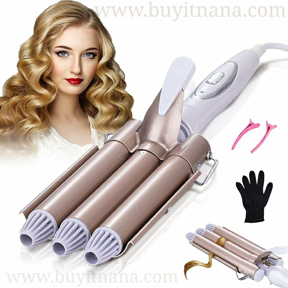 Triple Barrel Waver, Hair Curler For Loose Curls, Crimped Waves, Deep Waves  ( AO-50022/PERM BOARD )_0