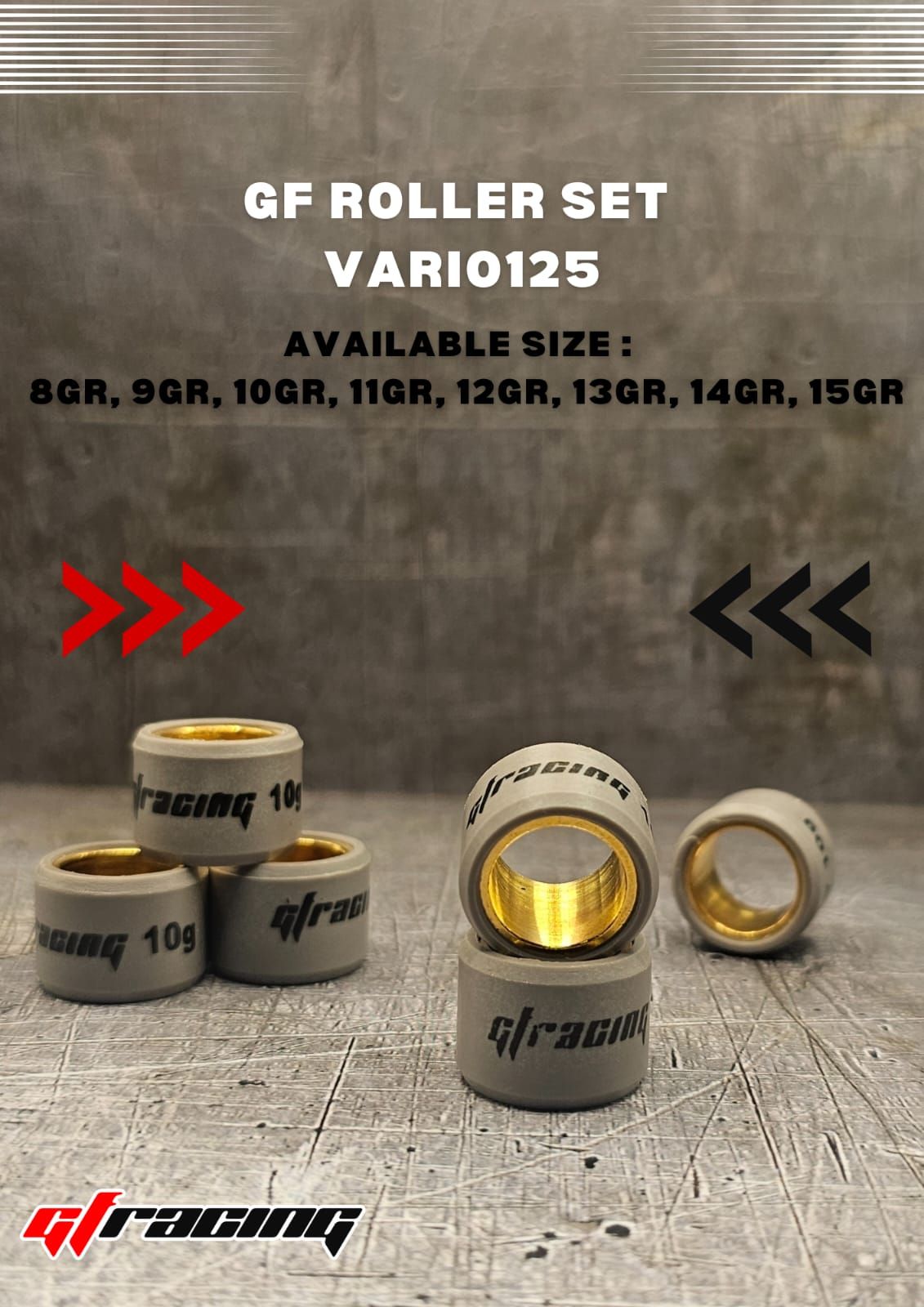 ROLLER SET HONDA VARIO125 15GR_0