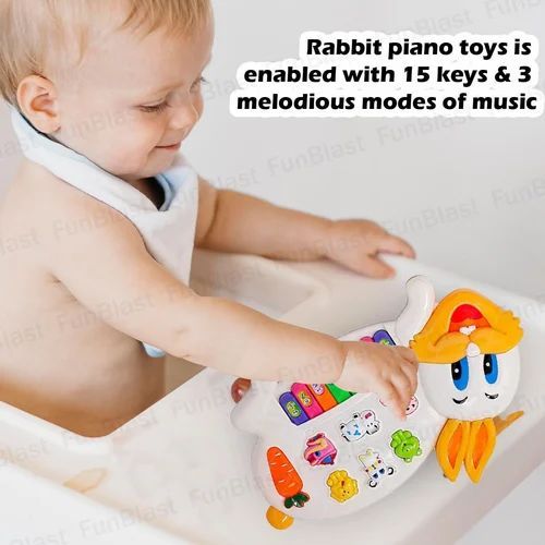 Piano petit lapin Keess pour enfants, multicolore_2