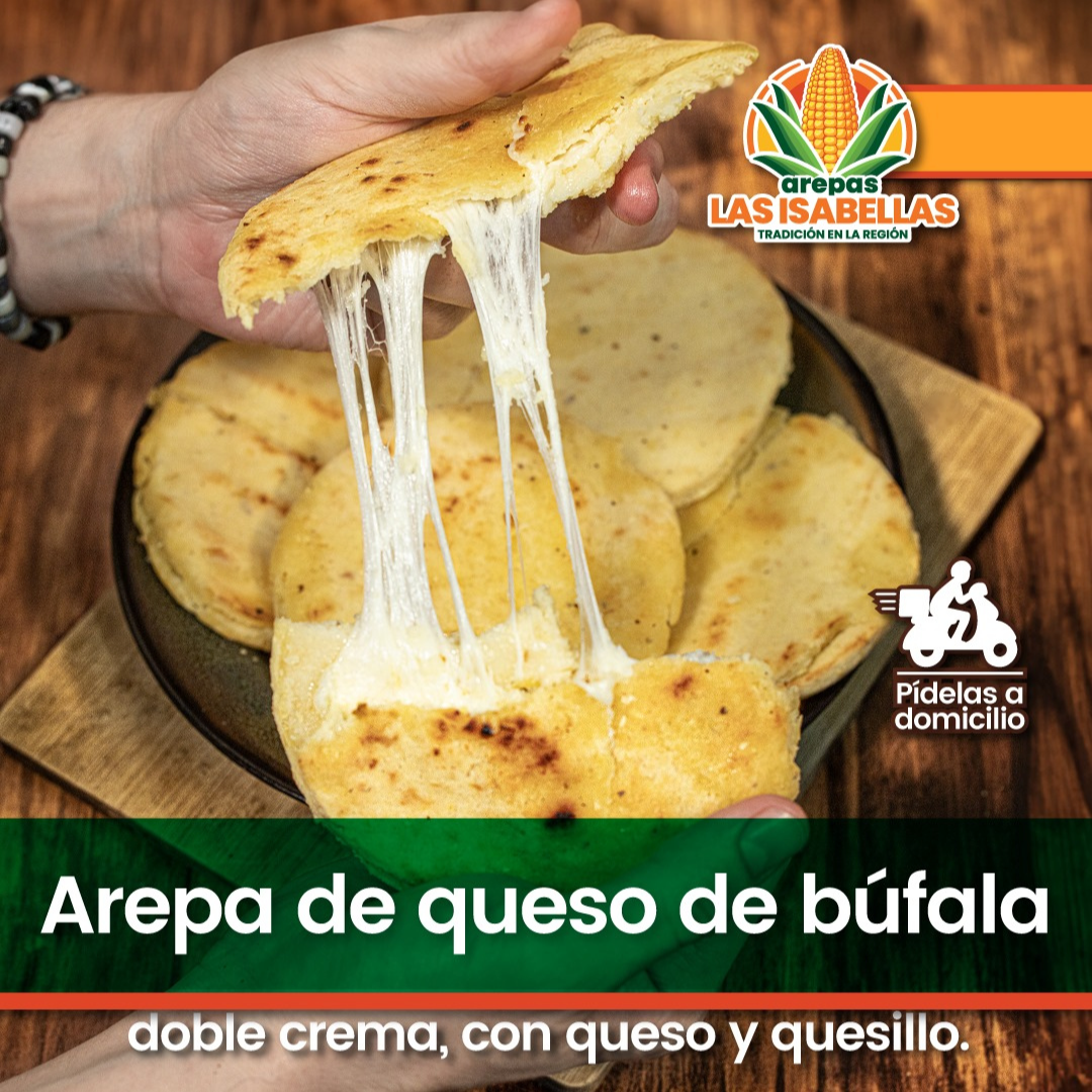 Arepa de puro maíz rellena de mozzarella de búfala x 5 und._0