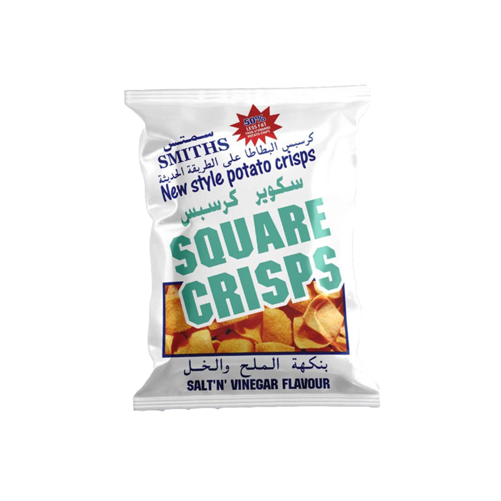 SMITHS SQUARE CRISPS FLAVOUR SALT & VINEGA 100G_0