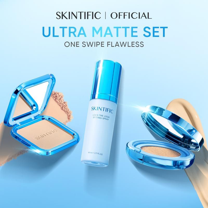 [New] SKINTIFIC ULTRA MATTE SET Ultra Cover Powder Foundation_0