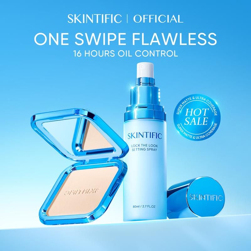 [New] SKINTIFIC FLAWLESS COMBO Ultra Cover Powder Foundation_0