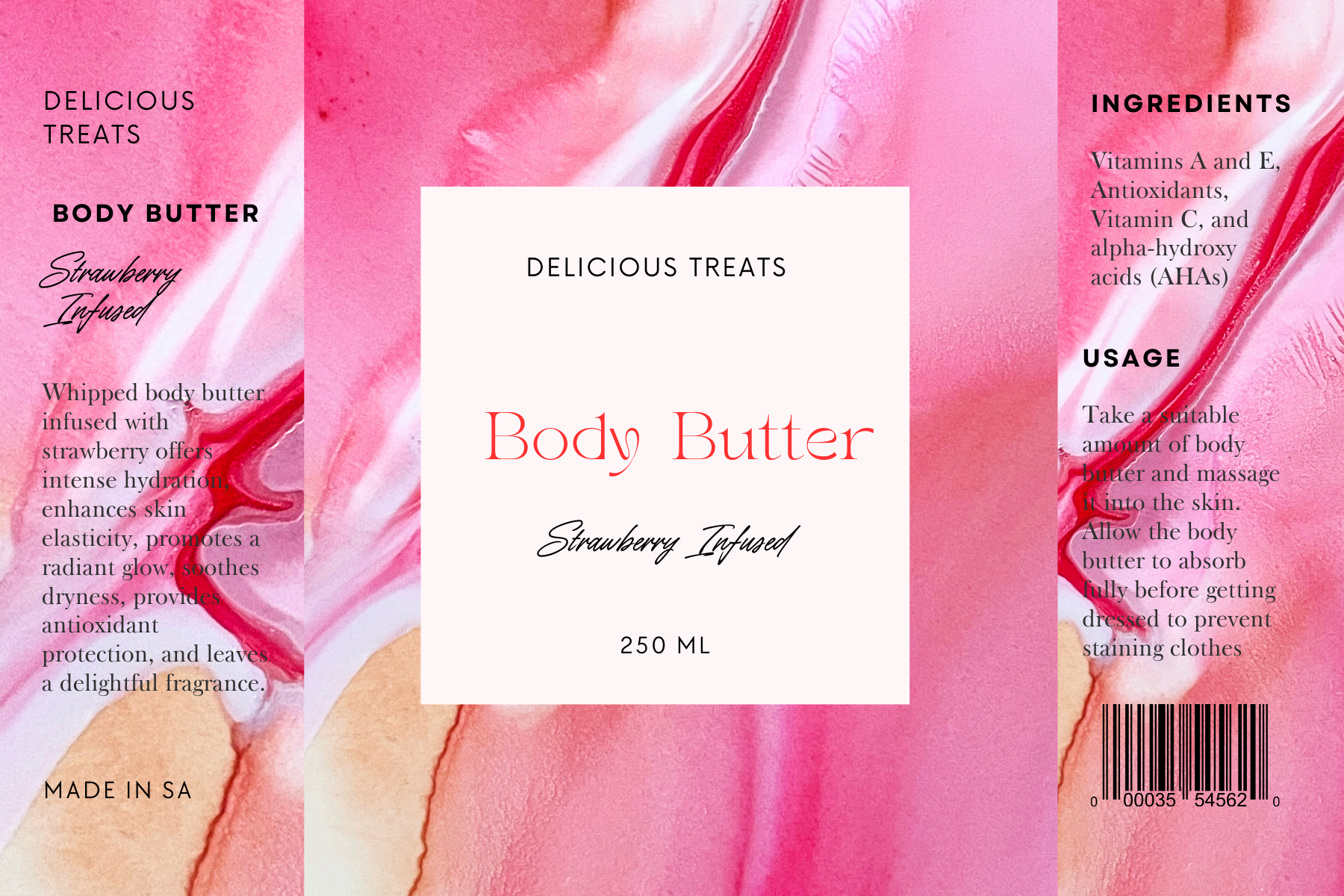 Strawberry Infused Body Butter 250 ml _3