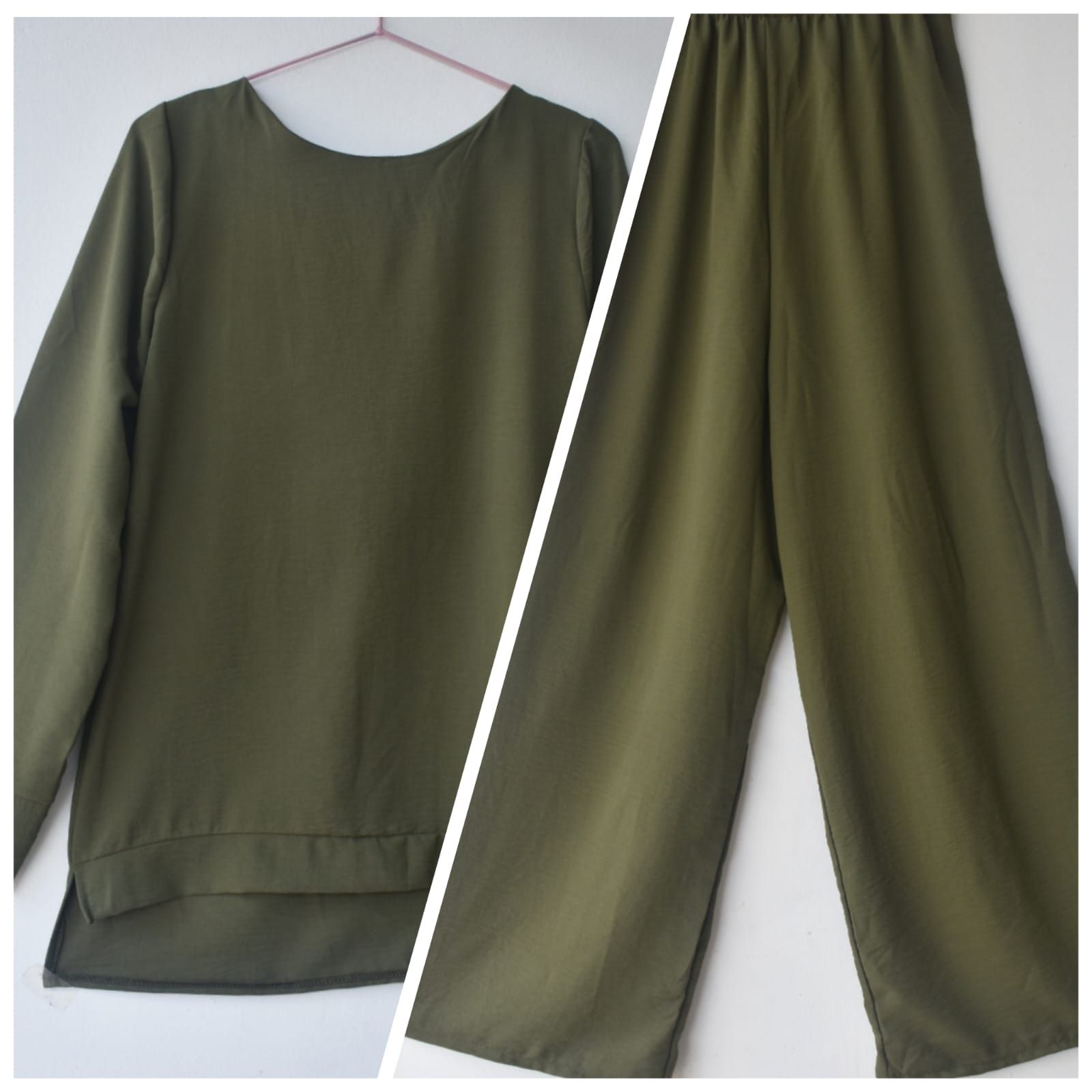 Comfy Olive Green  Co- Ord Set_0