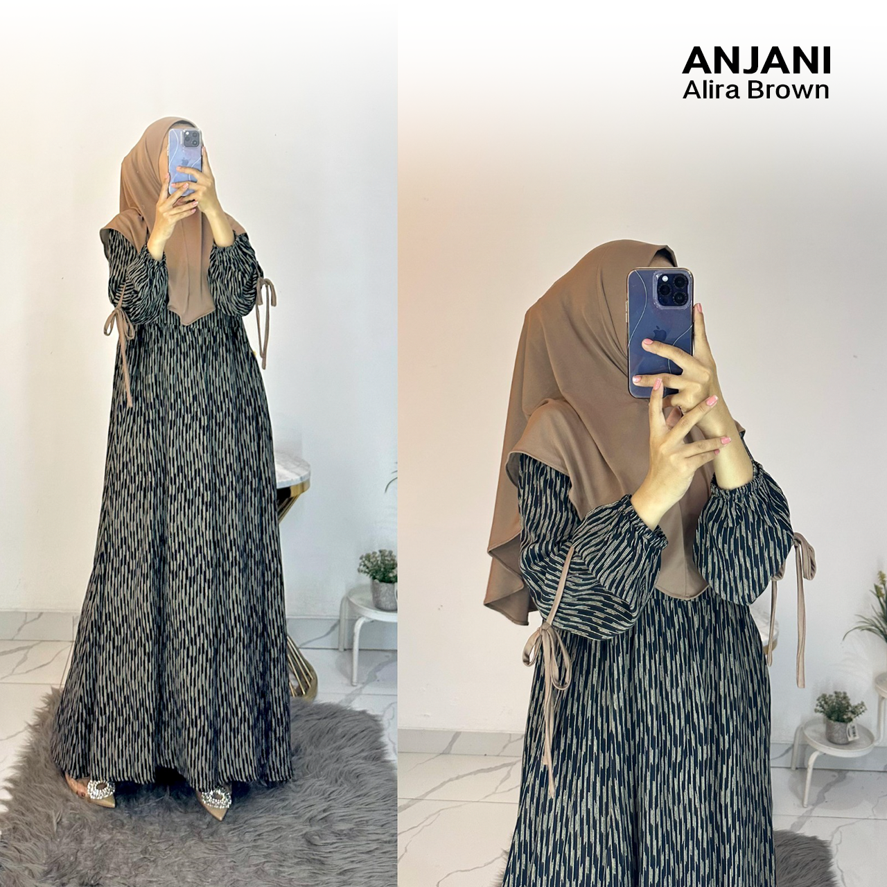 Dress Anjani Pita Rayon Diamond Set Hijab - All Size_3