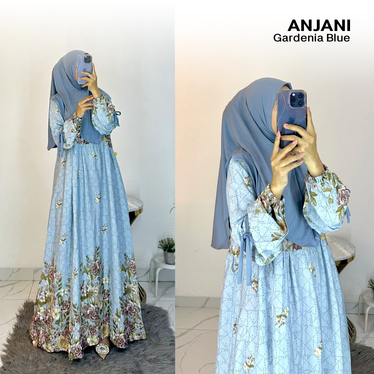 Dress Anjani Pita Rayon Diamond Set Hijab - All Size_8