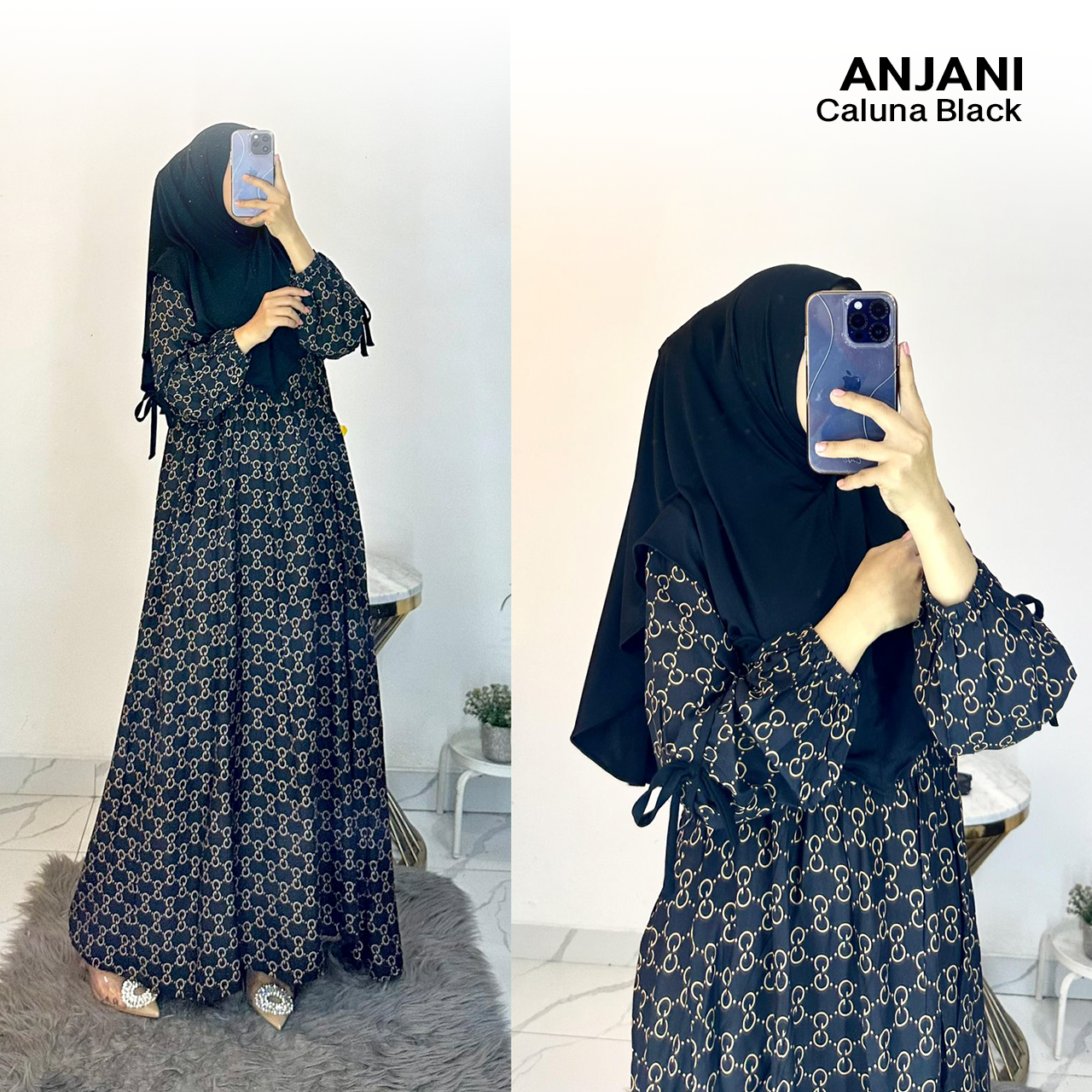 Dress Anjani Pita Rayon Diamond Set Hijab - All Size_6