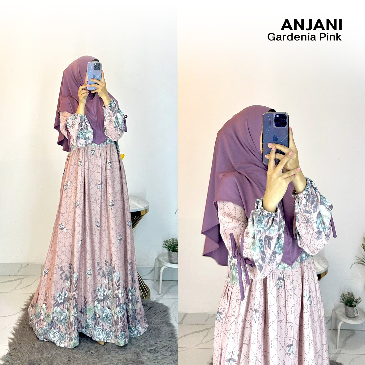 Dress Anjani Pita Rayon Diamond Set Hijab - All Size_10