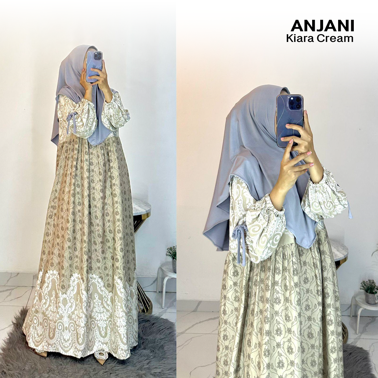 Dress Anjani Pita Rayon Diamond Set Hijab - All Size_19