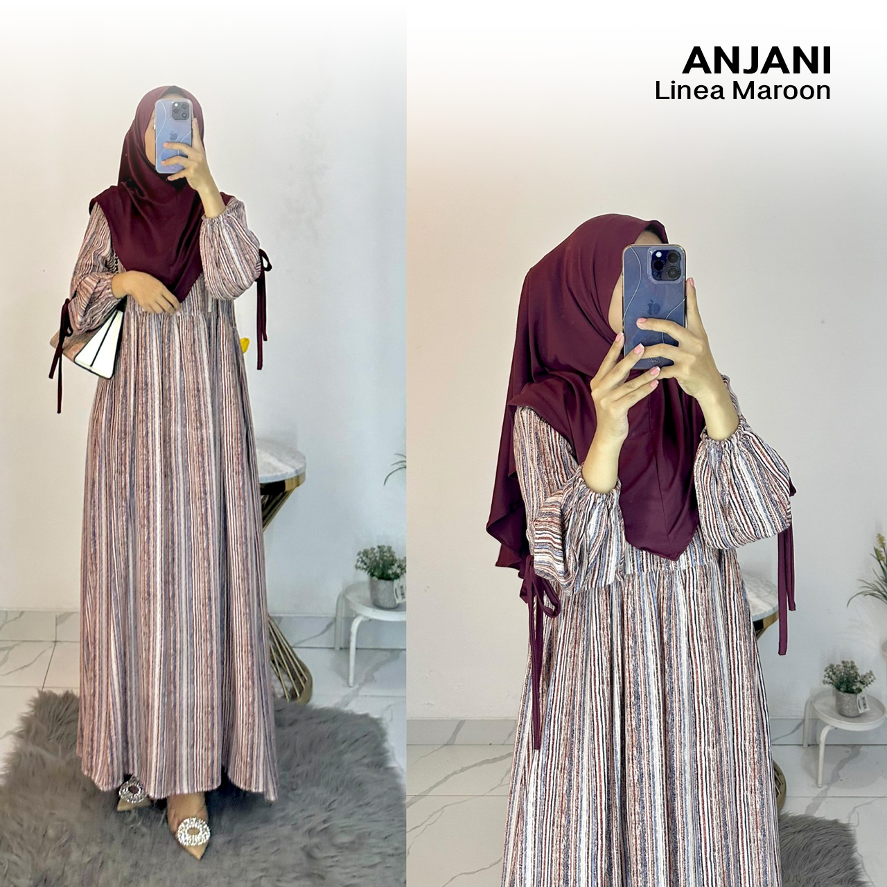 Dress Anjani Pita Rayon Diamond Set Hijab - All Size_22